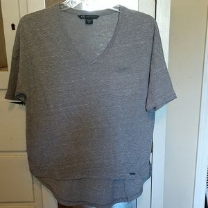 Armani Exchange gray Pocket t-shirt